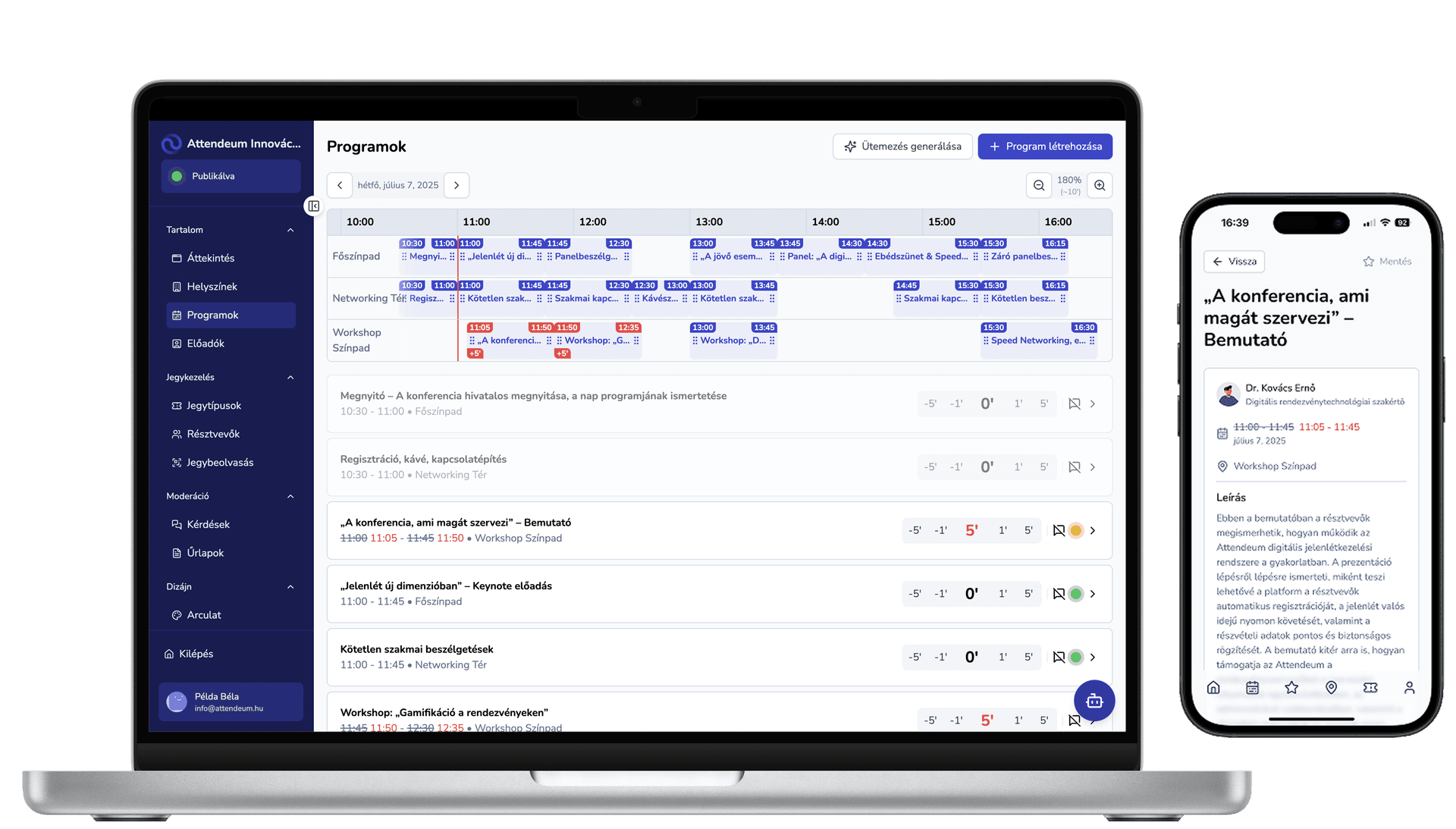 Engagement platform dashboard preview