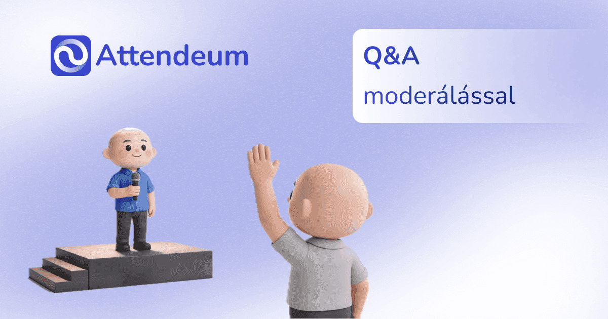 Moderálható Q&A konferencián – workflow + Slido alternatíva